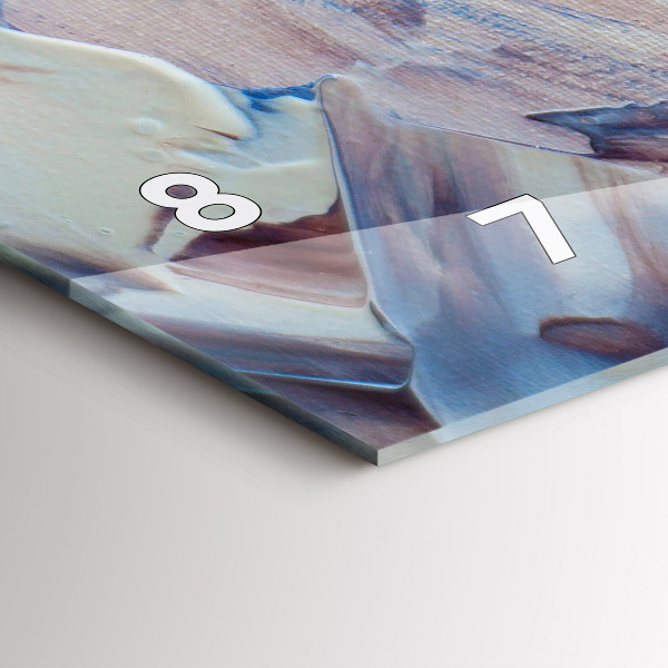 Vízszintes üvegóra Absztrakt festék textúra