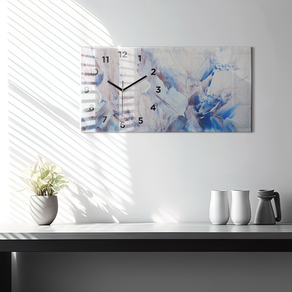 Vízszintes üvegóra Absztrakt festék textúra