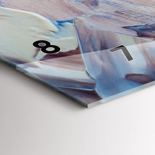 Vízszintes üvegóra Absztrakt festék textúra