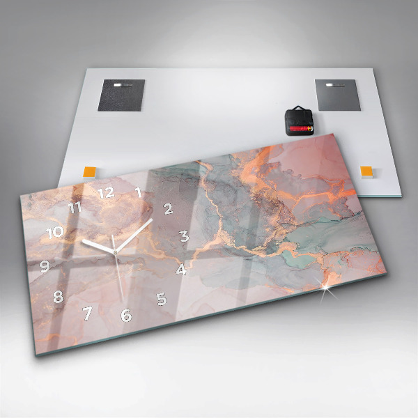 Vízszintes üvegóra Márvány textúra