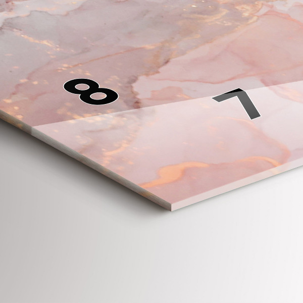 Vízszintes üvegóra Márvány textúra