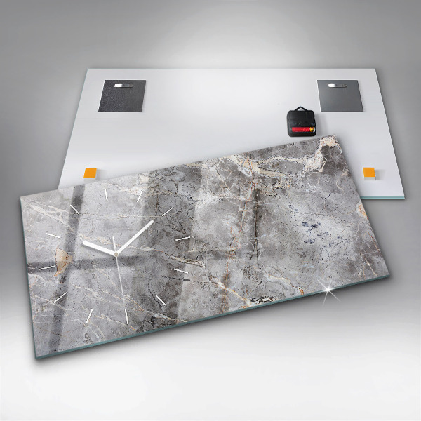 Vízszintes üvegóra Szürke Gránit Márvány Kő