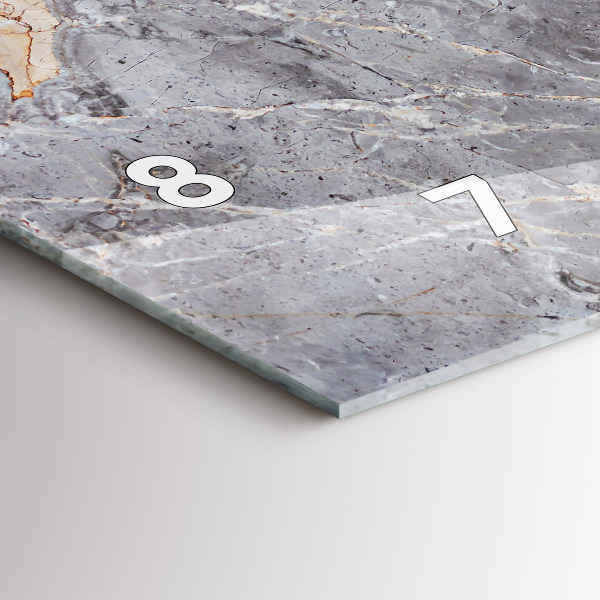 Vízszintes üvegóra Szürke Gránit Márvány Kő