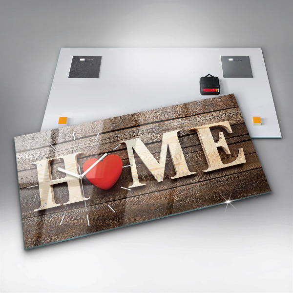 Vízszintes üvegóra A feliratos ház