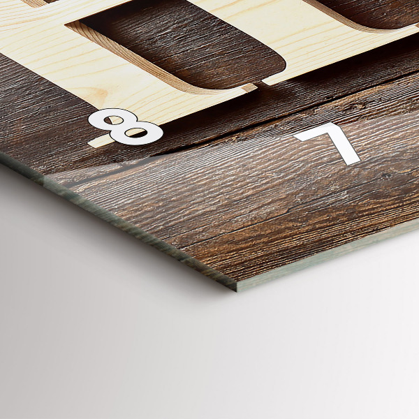 Vízszintes üvegóra A feliratos ház