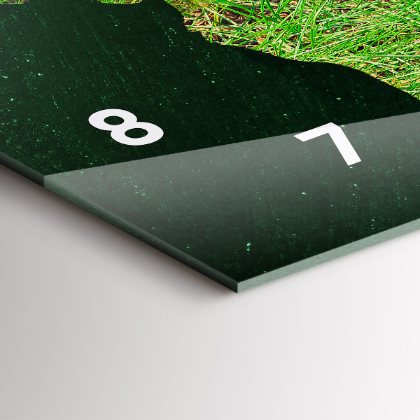 Vízszintes üvegóra Fű világtérkép