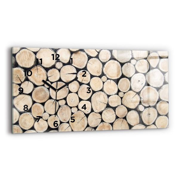 Vízszintes üvegóra Fatuskákat kivágtak