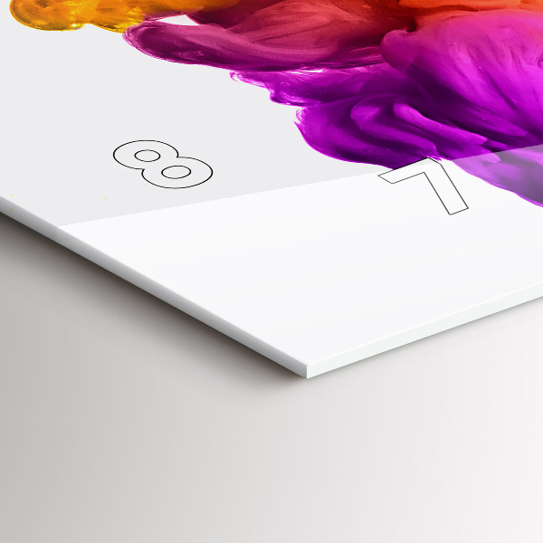 Vízszintes üvegóra A színek szivárványa