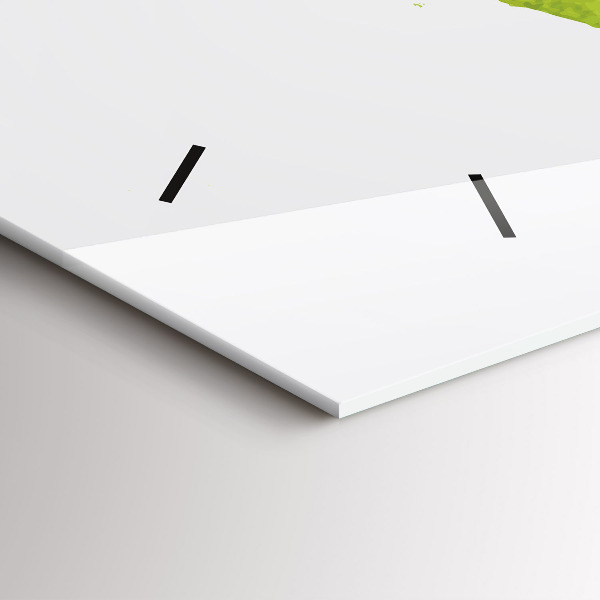 Vízszintes üvegóra Akvarell világtérkép