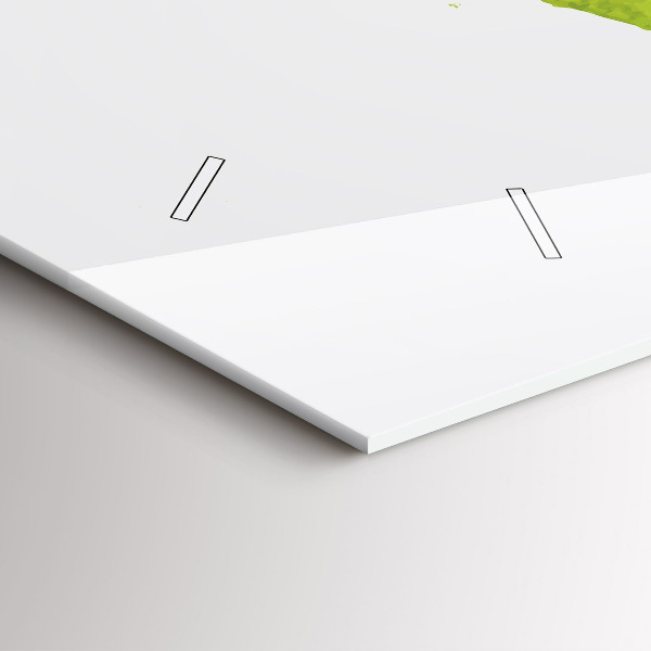 Vízszintes üvegóra Akvarell világtérkép