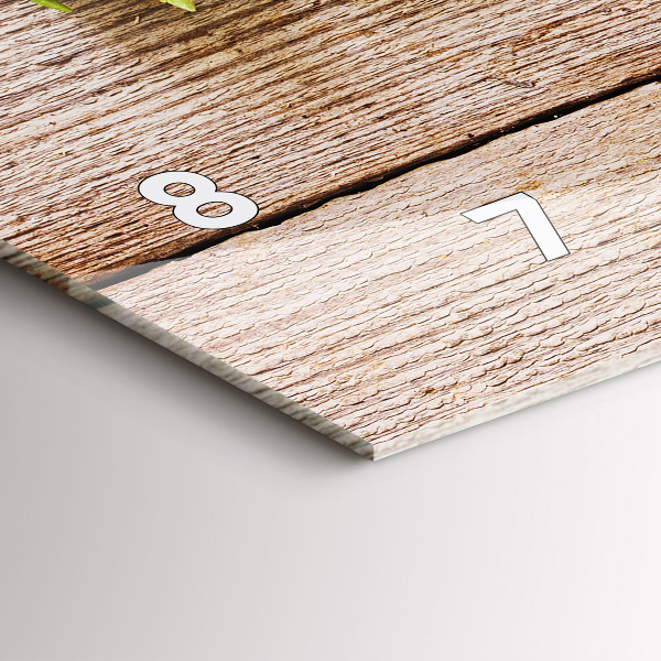 Vízszintes üvegóra Virágok a fán