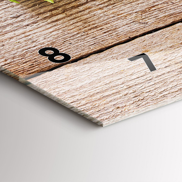 Vízszintes üvegóra Virágok a fán