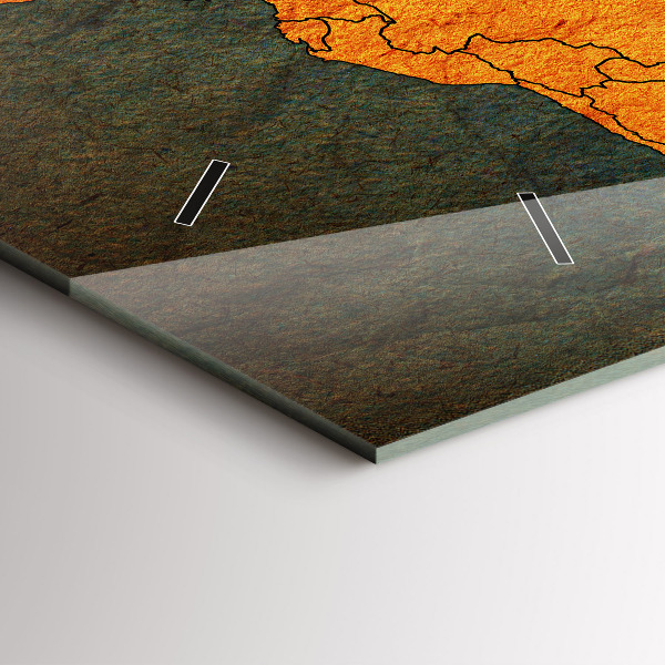 Vízszintes üvegóra Világtérkép