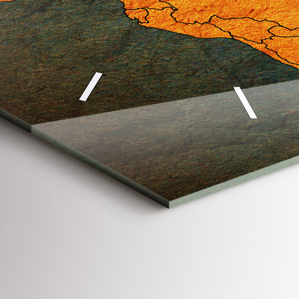 Vízszintes üvegóra Világtérkép