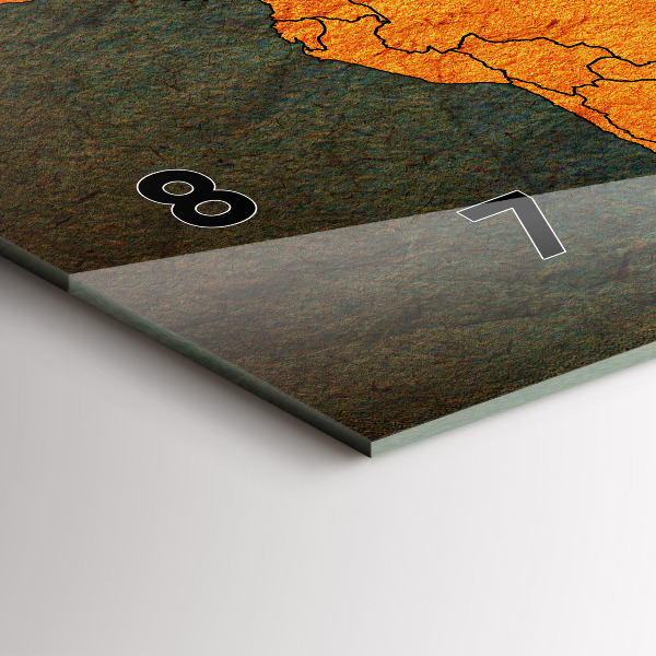 Vízszintes üvegóra Világtérkép