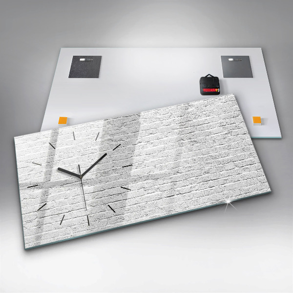 Vízszintes üvegóra Téglafal