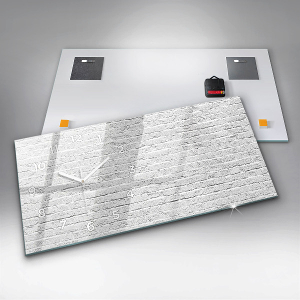 Vízszintes üvegóra Téglafal