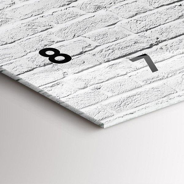 Vízszintes üvegóra Téglafal