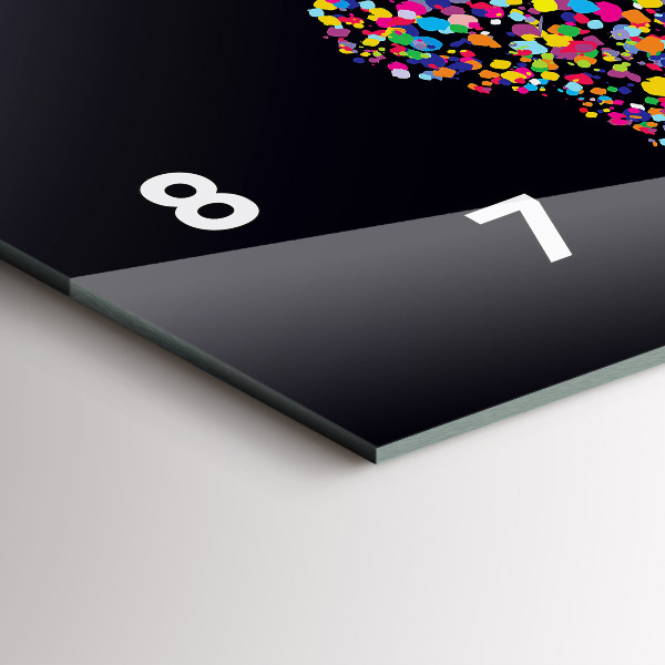 Vízszintes üvegóra Világtérkép pontokból