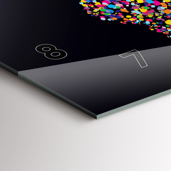 Vízszintes üvegóra Világtérkép pontokból