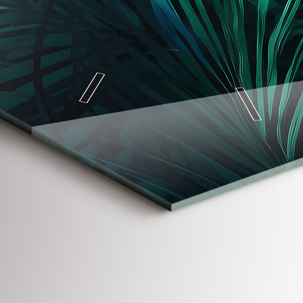 Vízszintes üvegóra Trópusi levelek
