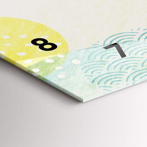 Vízszintes üvegóra Minta keret