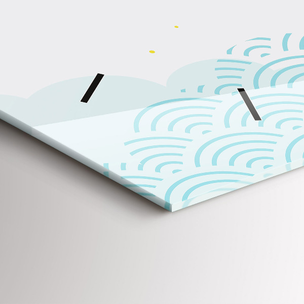 Vízszintes üvegóra Dekoratív minta