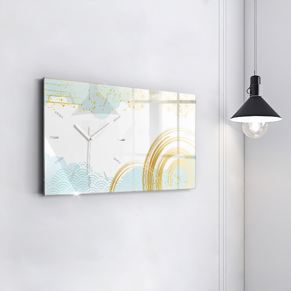 Vízszintes üvegóra Dekoratív minta