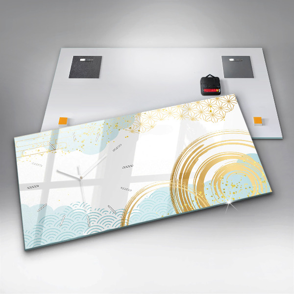 Vízszintes üvegóra Dekoratív minta