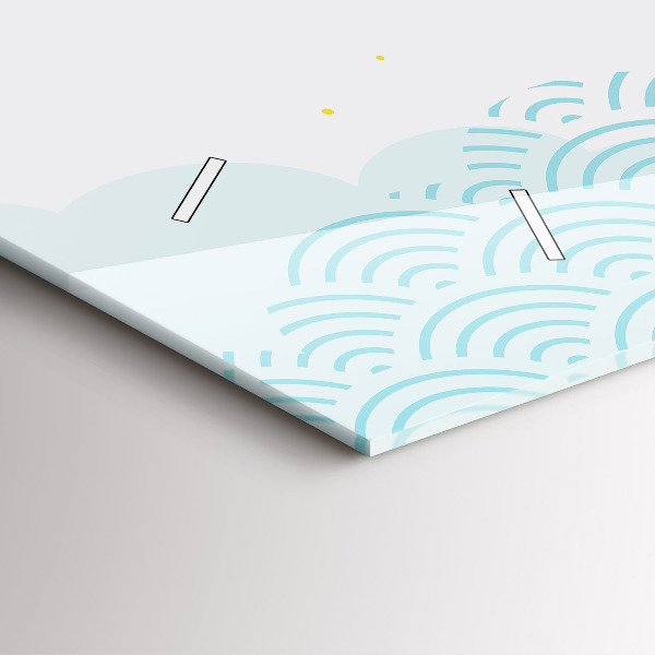 Vízszintes üvegóra Dekoratív minta