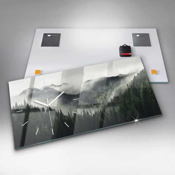 Vízszintes üvegóra Erdei táj