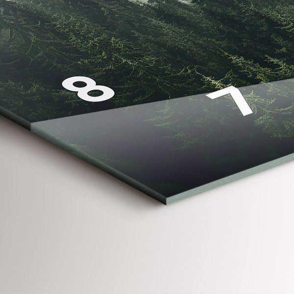 Vízszintes üvegóra Erdei táj