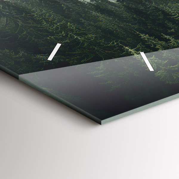 Vízszintes üvegóra Erdei táj