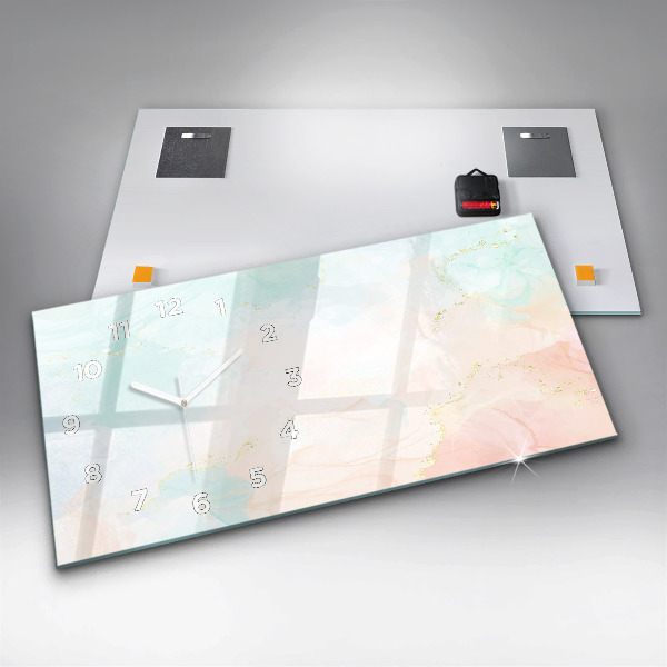 Vízszintes üvegóra Akvarell márvány