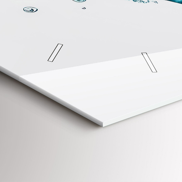 Vízszintes üvegóra A világ vízi térképe