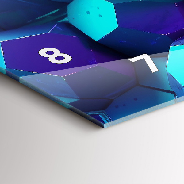 Vízszintes üvegóra Geometriai figurák