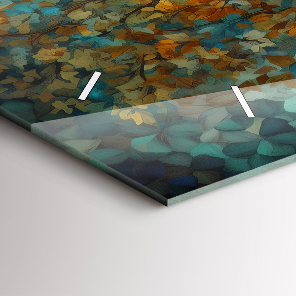 Vízszintes üvegóra Mozaik fa