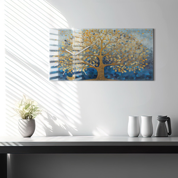 Vízszintes üvegóra Absztrakt fa