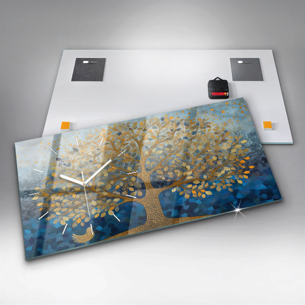 Vízszintes üvegóra Absztrakt fa