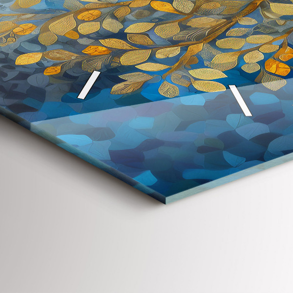 Vízszintes üvegóra Absztrakt fa