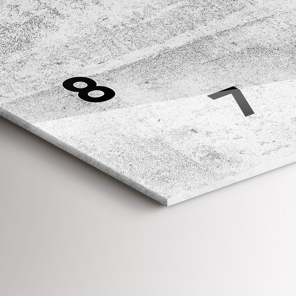 Vízszintes üvegóra Betonfal