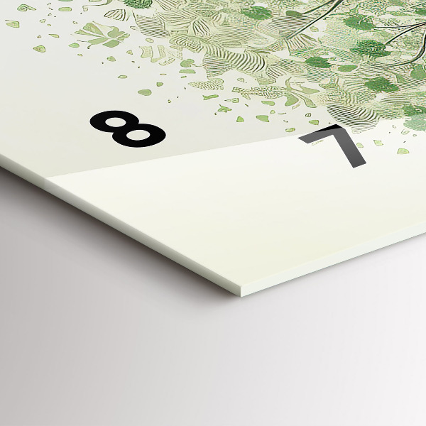 Vízszintes üvegóra Nagy fa természet