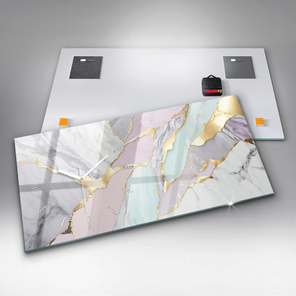 Vízszintes üvegóra Márvány minta