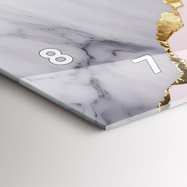 Vízszintes üvegóra Márvány minta