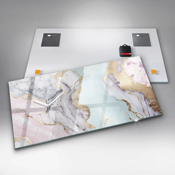 Vízszintes üvegóra Márvány