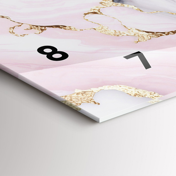 Vízszintes üvegóra Márvány