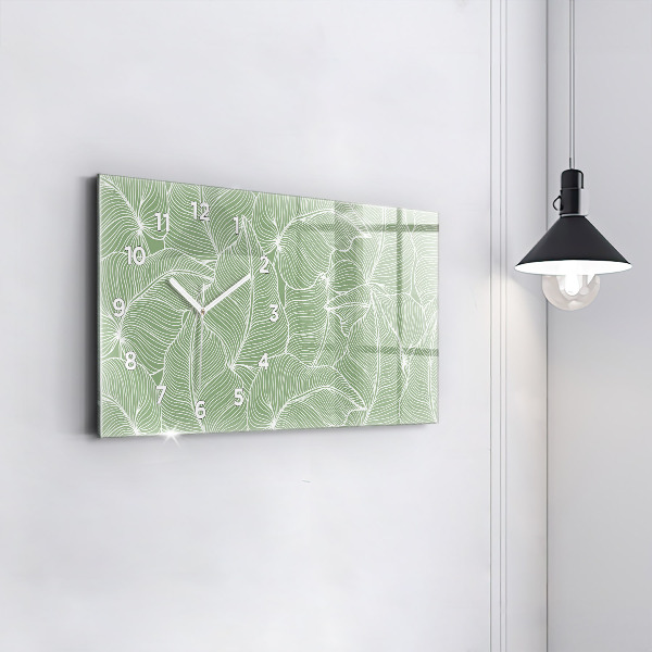 Vízszintes üvegóra Természetes mintát hagy