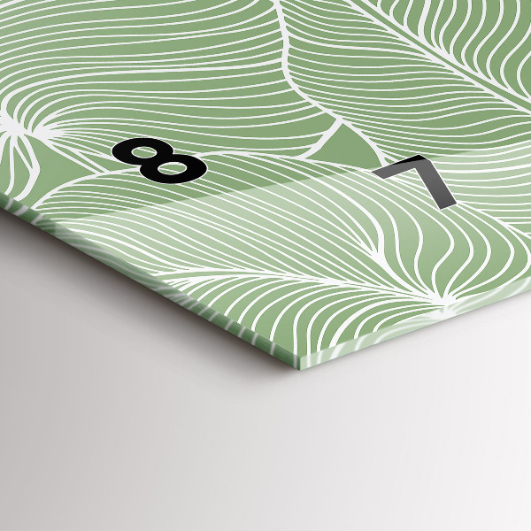 Vízszintes üvegóra Természetes mintát hagy