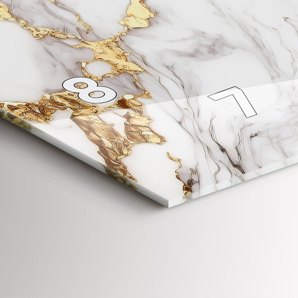 Vízszintes üvegóra Dekoratív márvány