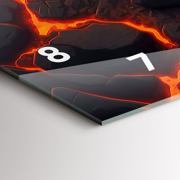 Vízszintes üvegóra Láva vulkán